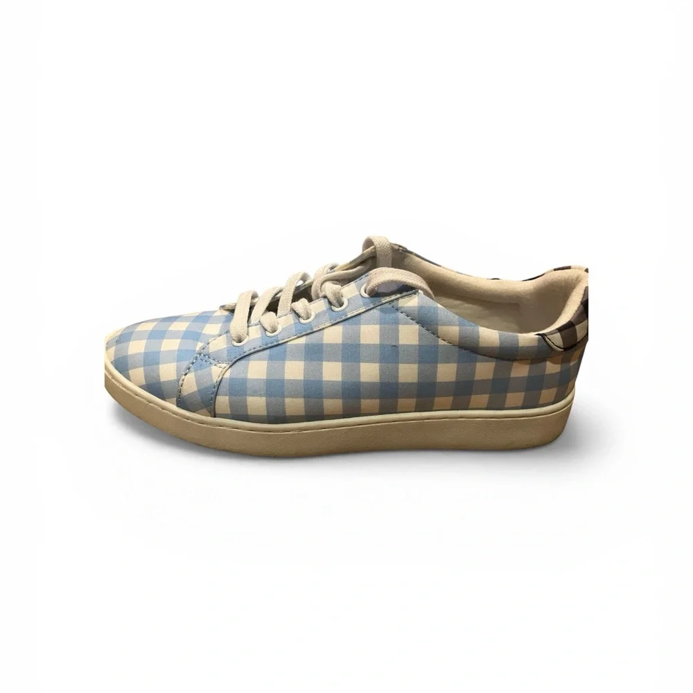 Draper James Blue and White Gingham Sneakers - Picture 10 of 15